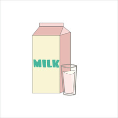 illustration of a bottle of milk