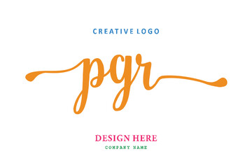 PGR lettering logo is simple, easy to understand and authoritative