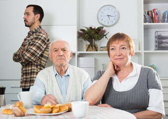 Grandson was offended by their elderly grandparents at home