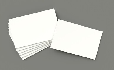 Background of blank business cards mock up, copy space