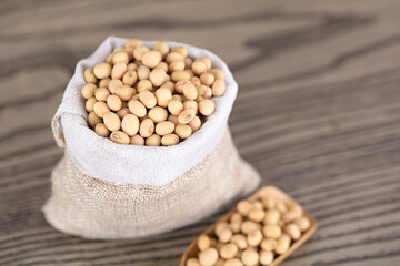 Harvested grain soybeans
