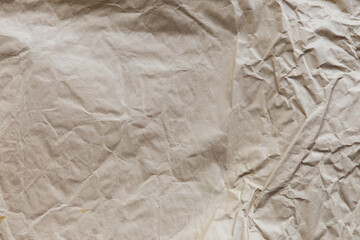 Old crumpled brown paper texture, Copy space