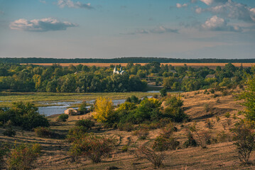 Naklejka premium Summer landscape