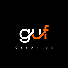 GUH Letter Initial Logo Design Template Vector Illustration