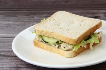 Freshly made chicken sandwich