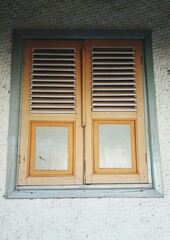 old wooden window