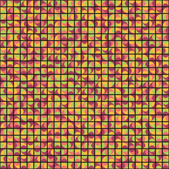 Fototapeta premium Abstract Geometric Pattern generative computational art illustration