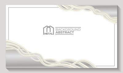 Print background metal white glow shape line art vektor illustrator