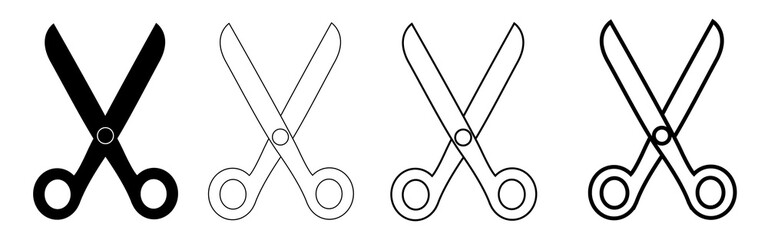 Vector Scissors. The Illustration 