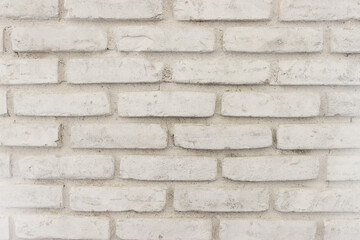Background of white brick wall