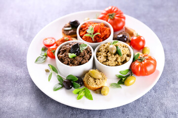 tapenade with bread toast- canape