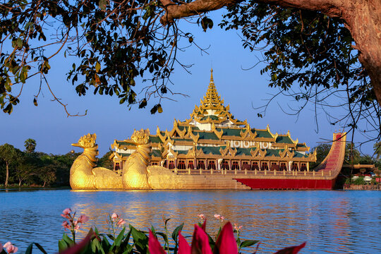 The Karaweik Royal Barge - Yangon - Myanmar