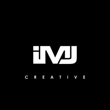 IMJ Letter Initial Logo Design Template Vector Illustration