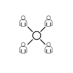 Online class icon isolated on white background