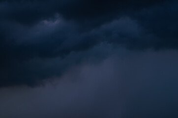 Dark cloud and sky when have storm and rain in monsoom season.