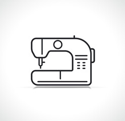 sewing machine thin line icon