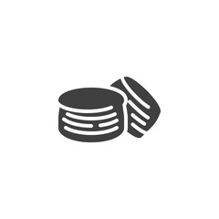 Crepes bread vector icon