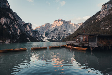Hike in Dolomites travel landscape