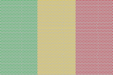 3D Flag of Mali on metal