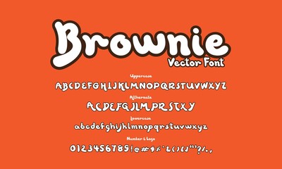 Vector Font, Brownie Bold Font,