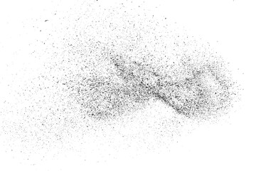Obraz premium Distressed black texture. Dark grainy texture on white background. Dust overlay textured. Grain noise particles. Rusted white effect. Grunge design elements. Vector illustration, EPS 10.