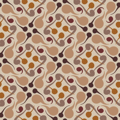 Vector abstract geometric dots and lines seamless pattern background