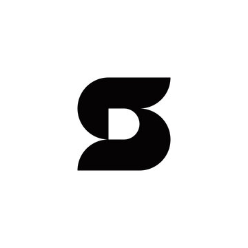 s d sd ds initial logo design vector template