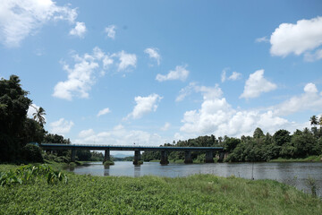 Kerala village landscape in Thrissur