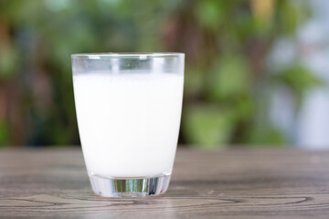 A glass of milk drink