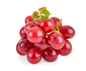 red grape isolated on white