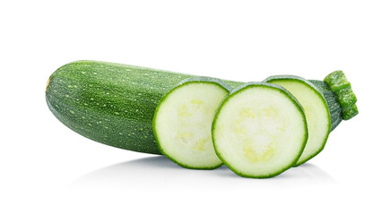 zucchini isolated on white background