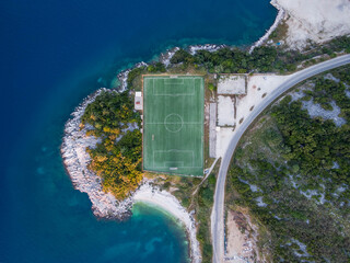 kassiopi football stadium in Greece	