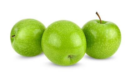 green apple isolated on white background.