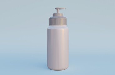 soap bottle packaging mockup template 3d render illlustration