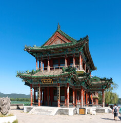 Obraz premium Chinese small building ancient architecture