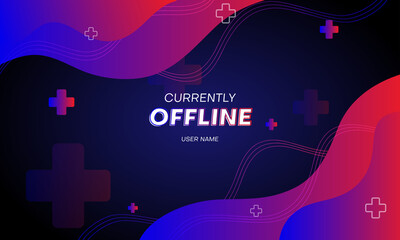 offline game streaming banner background design © aditya