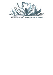 Template for wedding invitation, greeting card, background.