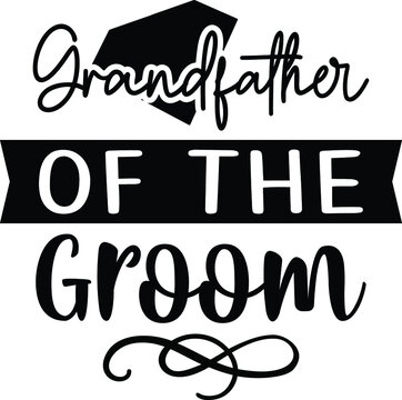 Grandfather Of The Groom, Bridal Party Vector