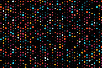 Dark Multicolor wallpaper design with Rainbow vector backdrop with dots and Glitter abstract illustration with blurred drops of circles Completely new template.eps