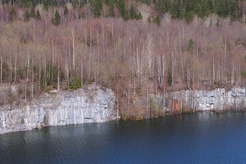 Flooded marble quarry in Karelia