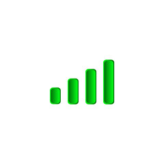 Signal bar icon. Status bar symbol. Vector Illustration  for mobile concept and web design. 