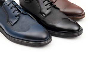 Classic, modern,  leather men's shoes