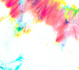  Rainbow Tie Dye Background. Ink Boho Wash
