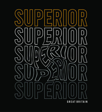 superior typography for print t shirt