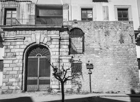 Exterior of Palazzo Moncada in Caltanissetta, Sicily, Italy, Europe
