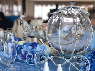 christmas decoration on the table