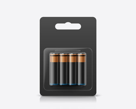 3d battery blister pack mock up