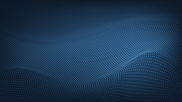 3d Halftone Pattern Abstract blue dots vector stock illustration