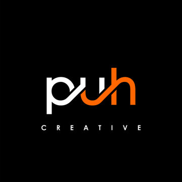 PUH Letter Initial Logo Design Template Vector Illustration