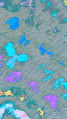  Emerald Printed Tie. Tiedye Color Light Designs.